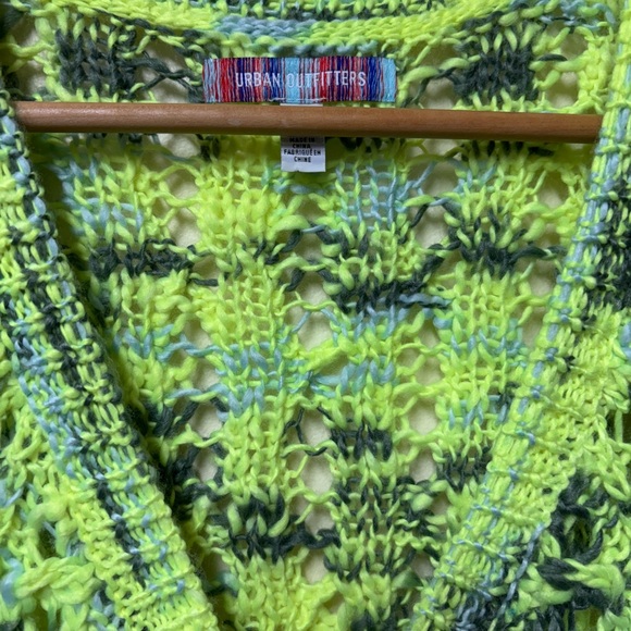 Urban Outfitters Bright Crocheted Concert Cardigan - Size Large - Picture 6 of 13